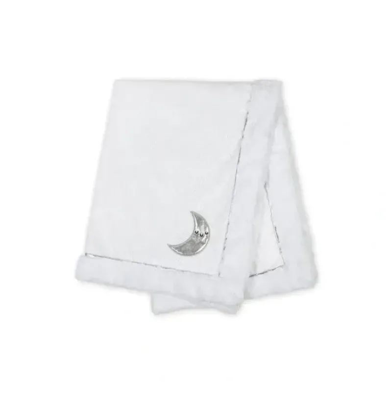 Shop All|Just Born - Baby Neutral Plush Blanket, Moon - cutbabycare.com | baby boutique & care hub