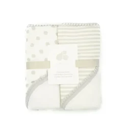 Bath Potty|Just Born 2 Piece Grey Hooded Baby Towels - cutbabycare.com | baby boutique & care hub