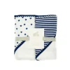 Bath Potty|Just Born 2 Piece Navy Hooded Baby Towels - cutbabycare.com | baby boutique & care hub