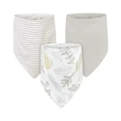 Shop All|Just Born - 3Pk Baby Neutral Bib One Size, Neutral Foliage - cutbabycare.com | baby boutique & care hub
