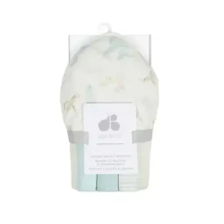 Bath Potty|Just Born - 4Pk Hooded Bath Towel & Washcloths Set, Desert Cactus - cutbabycare.com | baby boutique & care hub