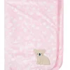 Shop All|Just Born - 1Pk Suedeplush Blanket, Floral Koala - cutbabycare.com | baby boutique & care hub