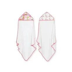 Bath Potty|Just Born - 3Pk Terry Hooded Towel, Vintage Floral - cutbabycare.com | baby boutique & care hub