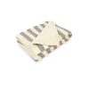 Shop All|Just Born - Stripe Cable Knit Blanket, Grey/White - cutbabycare.com | baby boutique & care hub