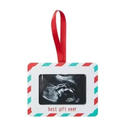 Shop All|Kate & Milo - Best Gift Ever Holiday Sonogram Picture Ornament - cutbabycare.com | baby boutique & care hub