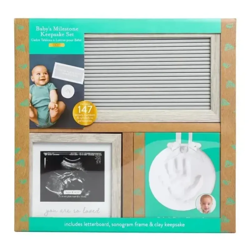 Shop All|Kate & Milo Letterboard Gift Set, Gray - cutbabycare.com | baby boutique & care hub
