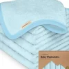 Bath Potty|Keababies - 6-Pack Baby Wash Cloths, Bravo Blue - cutbabycare.com | baby boutique & care hub