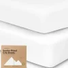 Shop All|Keababies - 2-Pack Organic Cotton Fitted Crib Sheet,| Soft White - cutbabycare.com | baby boutique & care hub