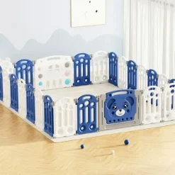 Shop All|Keezi Kids Baby Playpen 24 Panels Safety Gate Toddler Fence Barrier Play Game - cutbabycare.com | baby boutique & care hub