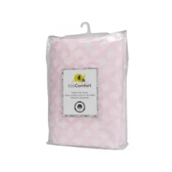 Shop All|KidiComfort Cotton Fitted Crib Sheet, Pink Diamond - cutbabycare.com | baby boutique & care hub