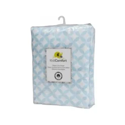 Shop All|KidiComfort Cotton Fitted Crib Sheet, Blue Diamond - cutbabycare.com | baby boutique & care hub