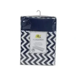 Shop All|KidiComfort Cotton Sheet Set, Navy Chevron - cutbabycare.com | baby boutique & care hub