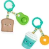 Stroller|Kids II - Bright Starts Perfect Pair 2-in-1 Teether Toy, Advocado & Toast - cutbabycare.com | baby boutique & care hub