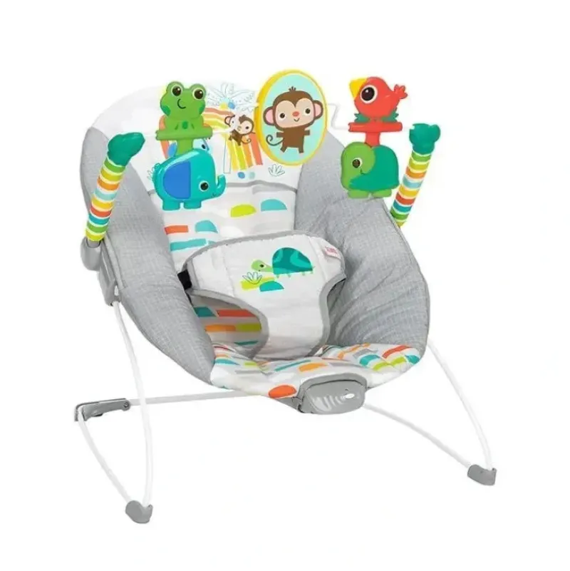 Shop All|Kids II - Bright Starts Playful Paradise Comfy Baby Bouncer Seat with Soothing Vibration - cutbabycare.com | baby boutique & care hub