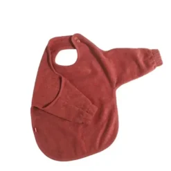 Bath Potty|Kikadu Bath Neck Feeding Bib 72x38cm Terry Towel w/ Sleeves Baby/Infant 6m+ Rust - cutbabycare.com | baby boutique & care hub