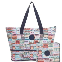 Shop All|Kipling Imagine Printed Foldable Tote Diaper Bag - Hello Weekend - cutbabycare.com | baby boutique & care hub