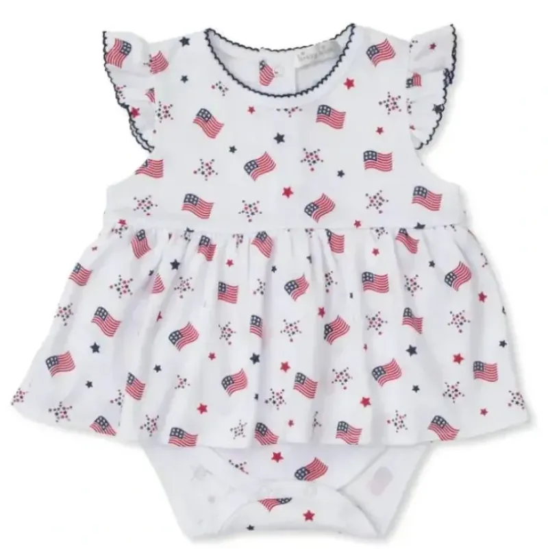 Shop All|Kissy Kissy - Baby Basic Long Sleeve Bodysuit, 4th of July - cutbabycare.com | baby boutique & care hub
