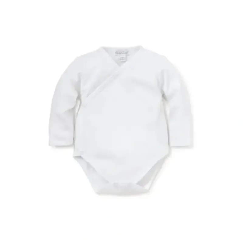 Shop All|Kissy Kissy - Baby Basic Long Sleeve Bodysuit, White - cutbabycare.com | baby boutique & care hub