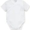 Shop All|Kissy Kissy - Baby Basic Short Sleeve Cross Bodysuit, White - cutbabycare.com | baby boutique & care hub