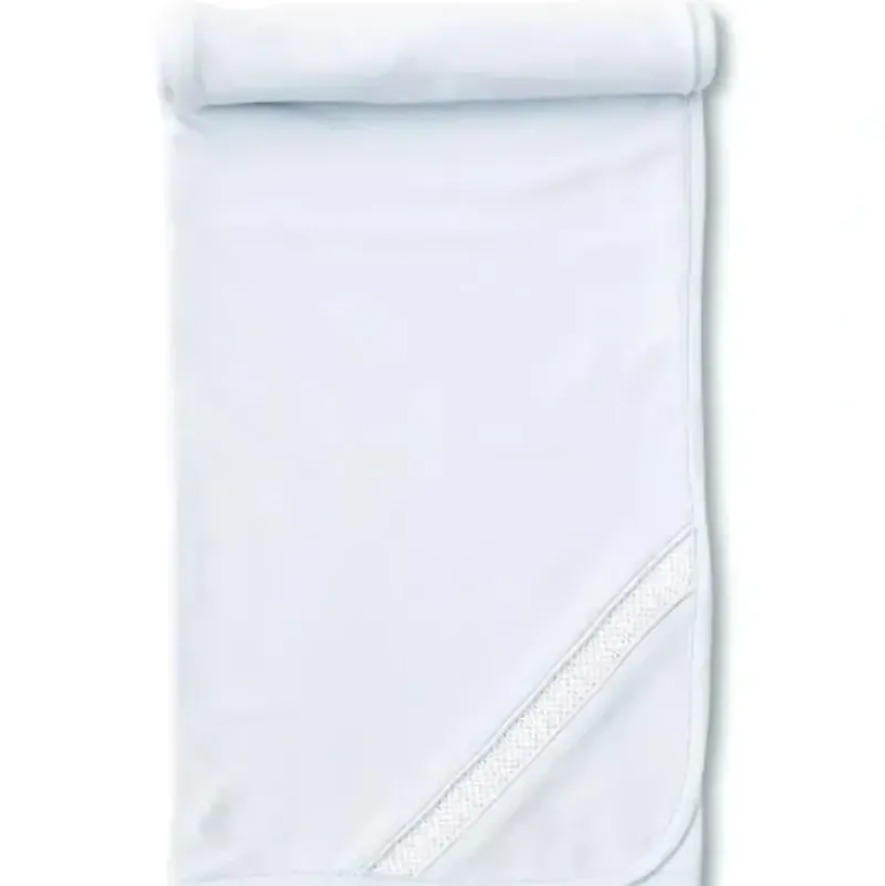 Shop All|Kissy Kissy - Baby Blanket With Hand Smocked, Light Blue - cutbabycare.com | baby boutique & care hub