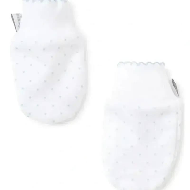 Shop All|Kissy Kissy - Baby Boy Dots Print Mittens, White/Light Blue - cutbabycare.com | baby boutique & care hub