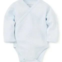 Shop All|Kissy Kissy - Baby Boy Pointelle Long Sleeve Cross Bodysuit, Light Blue - cutbabycare.com | baby boutique & care hub