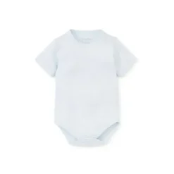 Shop All|Kissy Kissy - Baby Boy Pointelle Short Sleeve Bodysuit, Light Blue - cutbabycare.com | baby boutique & care hub