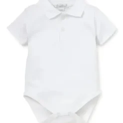 Shop All|Kissy Kissy - Baby Boy Short Sleeve Bodysuit With Collar, White - cutbabycare.com | baby boutique & care hub