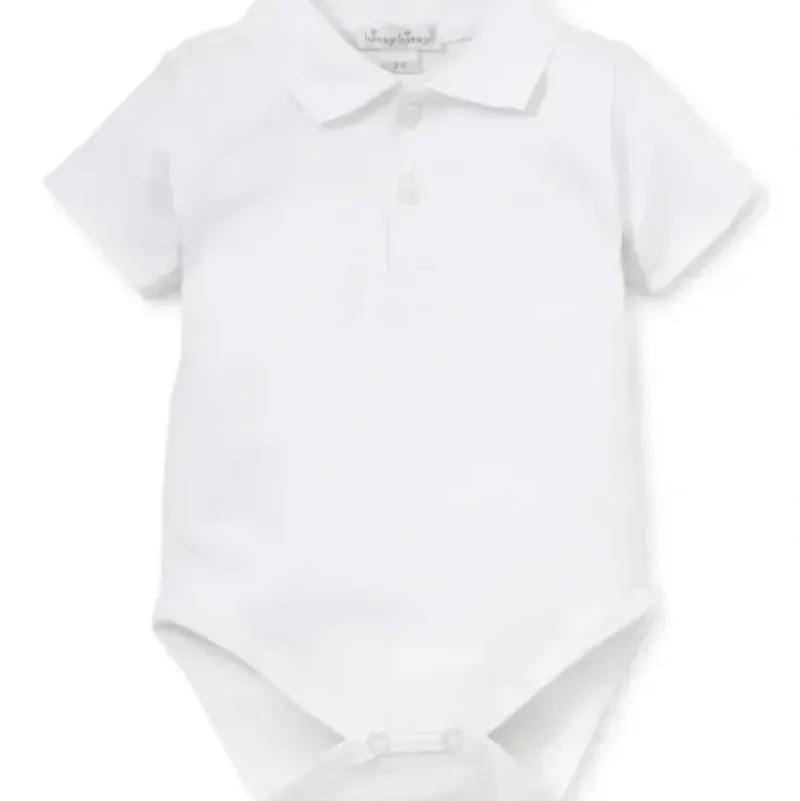 Shop All|Kissy Kissy - Baby Boy Short Sleeve Bodysuit With Collar, White - cutbabycare.com | baby boutique & care hub