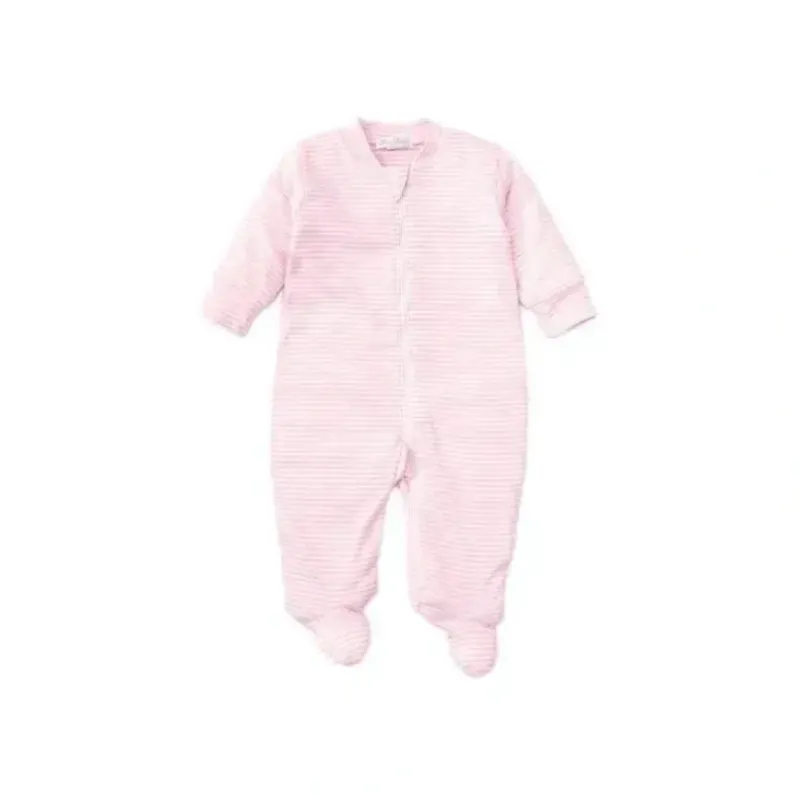 Shop All|Kissy Kissy - Baby Girl Footie With Zip, Stripes Pink - cutbabycare.com | baby boutique & care hub