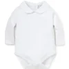 Shop All|Kissy Kissy - Baby Girl Long Sleeve Bodysuit With Bebe Collar, White - cutbabycare.com | baby boutique & care hub