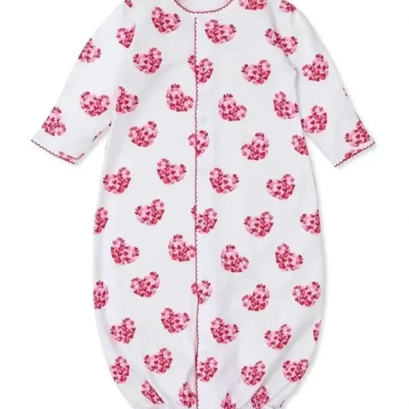 Shop All|Kissy Kissy - Baby Girls Infant Heart Of Hearts Print Convertible Gown - cutbabycare.com | baby boutique & care hub