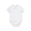 Shop All|Kissy Kissy - Baby Short Sleeve Bodysuit With Collar, White - cutbabycare.com | baby boutique & care hub