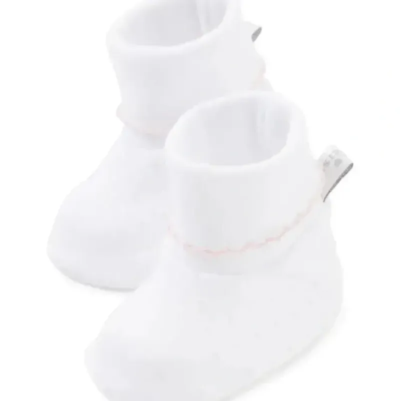 Shop All|Kissy Kissy - New Kissy Dots Print Booties, White/Pink - cutbabycare.com | baby boutique & care hub