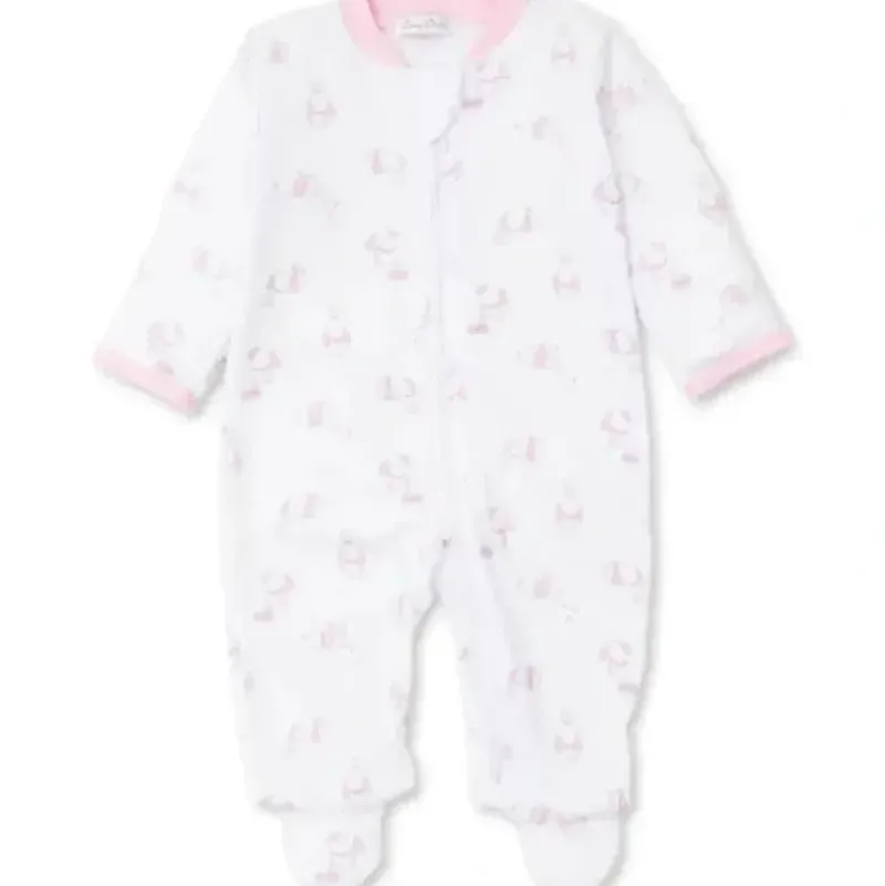Shop All|Kissy Kissy - Peppy Pups Zip Footie, Pink - cutbabycare.com | baby boutique & care hub