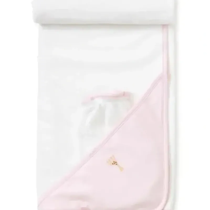 Bath Potty|Kissy Kissy - Sophie La Girafe Hooded Towel & Mitt Set, Pink - cutbabycare.com | baby boutique & care hub