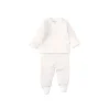 Shop All|Kissy Kissy Pointelle Cross Tee/Pant Set, White - cutbabycare.com | baby boutique & care hub