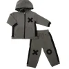 Shop All|Kushies - Mini Ls Zip Hoodie & Pant Set Heather Grey - cutbabycare.com | baby boutique & care hub