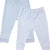 Shop All|Kushies 2 Pack Cuffed Pant - Blue Solid / Dots - cutbabycare.com | baby boutique & care hub