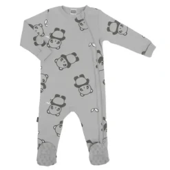 Shop All|Kushies - Wild & Free Side Zip Sleeper Grey Print - cutbabycare.com | baby boutique & care hub