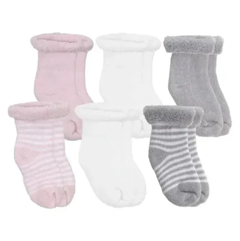 Shop All|Kushies Baby - 6Pk Girls Socks Terry, 3/6M - cutbabycare.com | baby boutique & care hub