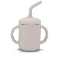 Shop All|Kushies Baby - SILISIPPY Unbreakable, Spill-Proof Silicone Cup with Straw, 4 oz, Sand - cutbabycare.com | baby boutique & care hub