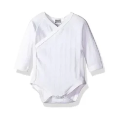 Shop All|Kushies Baby Classics Side Wrap Long Sleeves Bodysuit White - cutbabycare.com | baby boutique & care hub