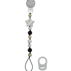 Shop All|Kushies SiliBead Pacifier Clip - Star - cutbabycare.com | baby boutique & care hub