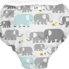 Bath Potty|Kushies Taffeta Waterproof Training Pant, White Elephant - cutbabycare.com | baby boutique & care hub