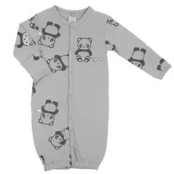 Shop All|Kushies Wild & Free - Convertible Gown, Pandas - cutbabycare.com | baby boutique & care hub