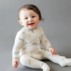 Shop All|Kyte Baby - Bamboo Baby Zippered Footie In Icon Harry Potter - cutbabycare.com | baby boutique & care hub