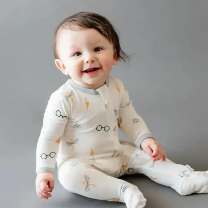 Shop All|Kyte Baby - Bamboo Baby Zippered Footie In Icon Harry Potter - cutbabycare.com | baby boutique & care hub
