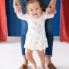 Shop All|Kyte Baby - Long Sleeve Twirl Bodysuit Dress In Icon - cutbabycare.com | baby boutique & care hub