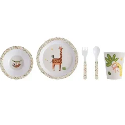 Shop All|Ladelle Jungle Kids Melamine Dinner/Food Set w/ Plate/Bowl/Cutlery/Tumbler - cutbabycare.com | baby boutique & care hub